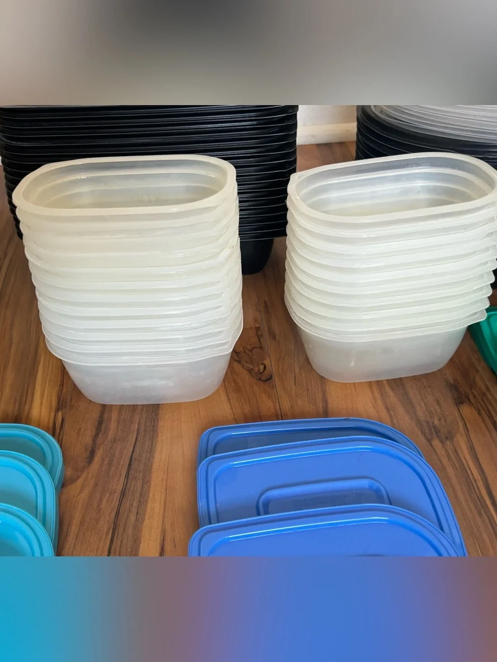 Assorted Plastic Food Storage Meal Prep Container with Lids - Multi-Color